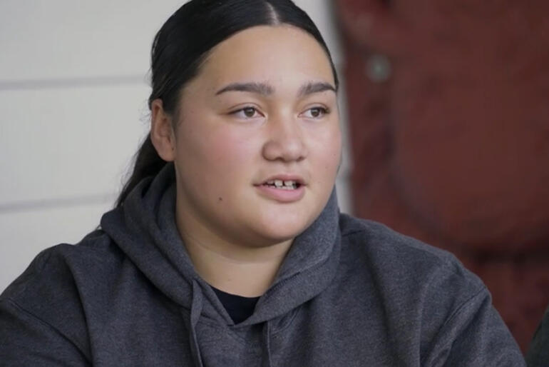 2023 Head Girl Zsana Dimitro stepped up to the next level of manaakitanga during Hukarere's Cyclone Gabrielle evacuation.