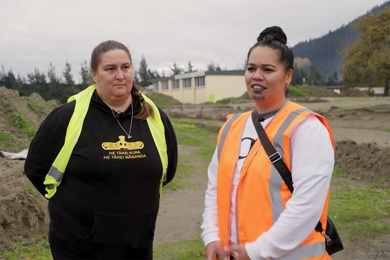 Hukarere Trustees Joleen Perry and Whitney Olsen-Miller visit the Esk Valley site and share their faith in Hukarere.