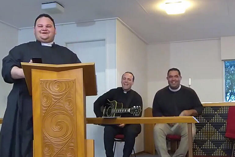 The three Revs who anchor Karakia o Te Po. L-R: Rev Zhane Tahau Whelan, Ven Ngira Simmonds & Rev Chris Douglas-Huriwai