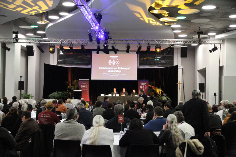 Archbishop Don Tamihere encourages Te Rūnanganui to think on the five pou upholding episcopal leadership in Te Pīhopatanga. Archbishop Don Tamihere encourages Te Rūnanganui to think on the five pou upholding episcopal leadership in Te Pīhopatanga.
