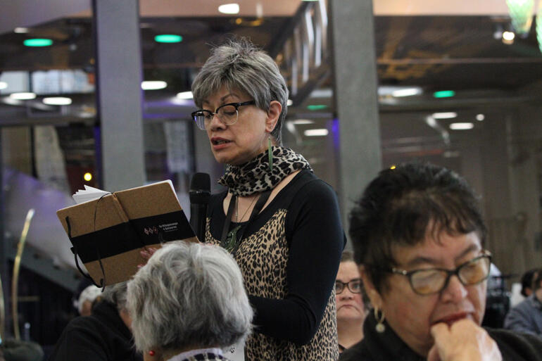Delegate for Te Hui Amorangi o Te Upoko o Te Ika, Dr Doris Kaua sets out a bishop's responsibility to the ACC's Five Marks of Mission. Delegate for Te Hui Amorangi o Te Upoko o Te Ika, Dr Doris Kaua sets out a bishop's responsibility to the ACC's Five Marks of Mission.