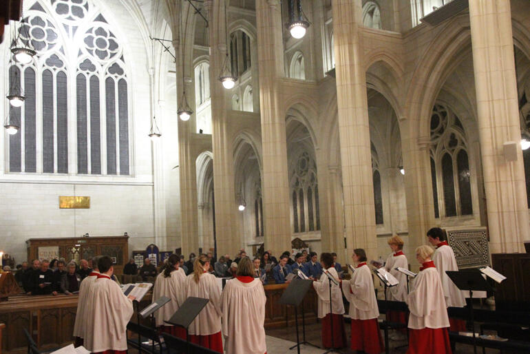 St Paul's Cathedral choir lead music during the Anglo-Catholic Hui opening mass on Thursday 15 August 2024. St Paul's Cathedral choir lead music during the Anglo-Catholic Hui opening mass on Thursday 15 August 2024.