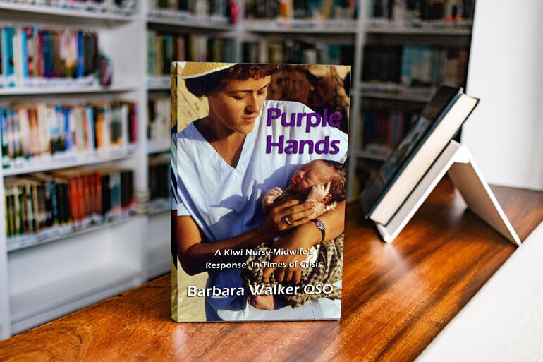 Nurse midwife and present-day hospital chaplain Barbara Walker has recounted her extraordinary life story in her new book, 'Purple Hands'.