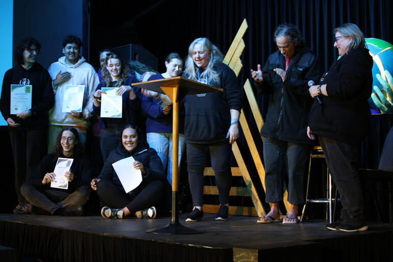 Archbishop Justin congratulates graduates from this year's "Priory" youth ministry leadership programme. Archbishop Justin congratulates graduates from this year's "Priory" youth ministry leadership programme.