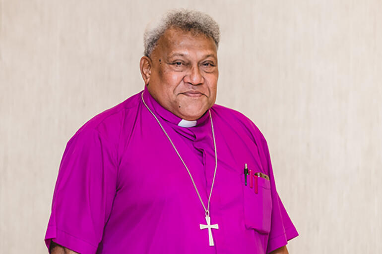 Archbishop of the Anglican Church in Aotearoa, New Zealand & Polynesia, Most Rev Fereimi Cama has died aged 66. Photo: ACNS/Alex Baker.