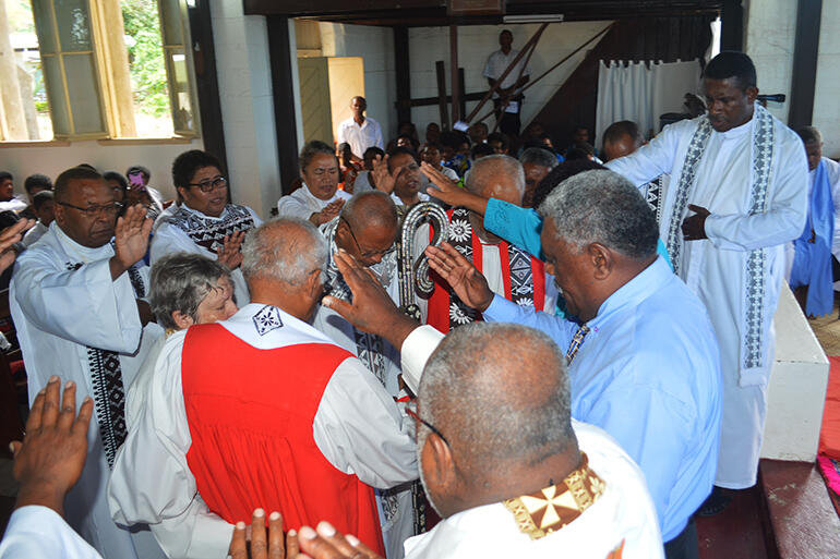 The ministry team at Holy Redeemer extend their blessings to Archbishop Winston and his wife, the Rev Sue Halapua.