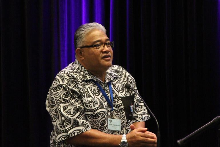 Archbishop-elect Sione Ulu'ilakepa speaks at General Synod Te Hīnota Whānui 2022.