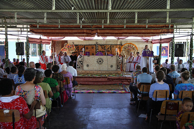 A view forward while Bishop Helen-Ann Hartley was preaching.