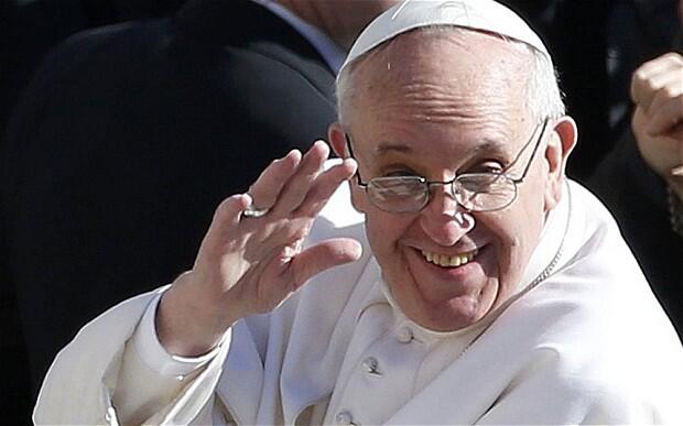 Pope Francis arrives in Saint Peter's Square for his inaugural mass at the Vatican. Photo: Reuters
