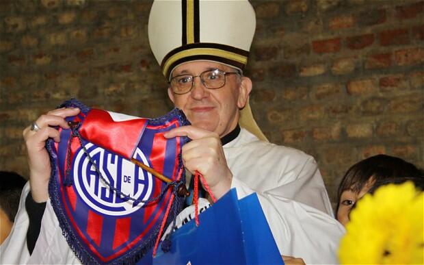Pope Francis is a passionate fan of San Lorenzo Football Club. Photo: Reuters
