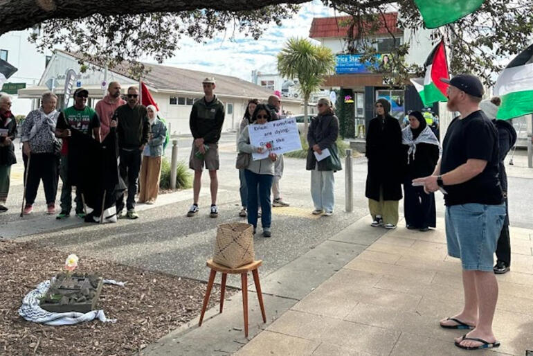People attending the vigil for Gaza on the anniversary of Israel's 19 October 2023 bombing of St Porphyrius Church that killed 23 people. People attending the vigil for Gaza on the anniversary of Israel's 19 October 2023 bombing of St Porphyrius Church that killed 23 people.