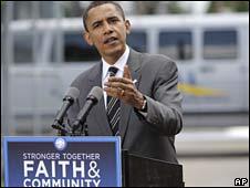 Barack Obama: employs all the rhetorical flourishes of a black preacher.