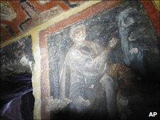 Early artworks revealed in a catacomb in Rome.