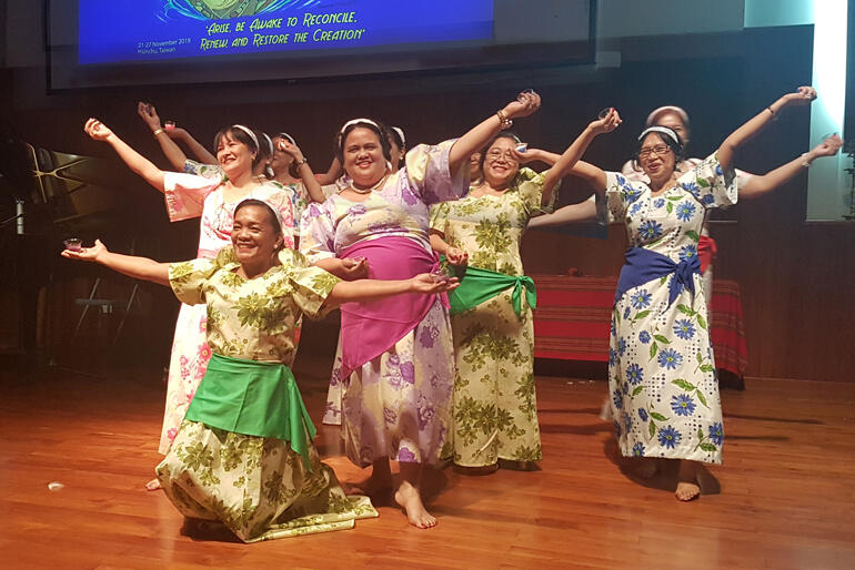 Delegates at the Asian Women's Ecumenical Assembly in Taiwan this November share a cultural tradition of narrative dance.