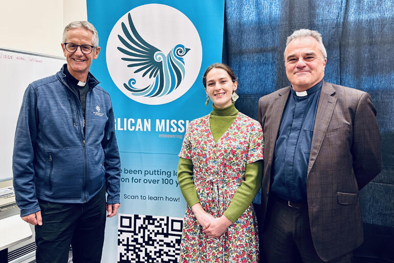 Dean Richard Sewell catches up Anglican Missions' staff on the latest challenges for the Anglican hospital and schools in Palestine. Dean Richard Sewell catches up Anglican Missions' staff on the latest challenges for the Anglican hospital and schools in Palestine.