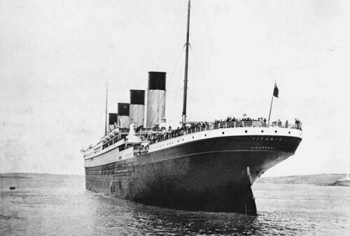 The Titanic steams into history.